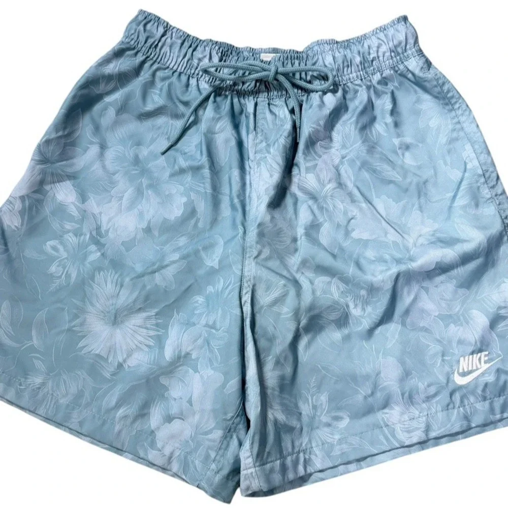 Men's Nike Club Flow Mesh Lined Swim Shorts Size Small Blue